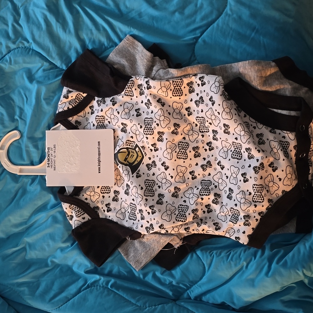 UCF Knights baby girl onesies 3 pack